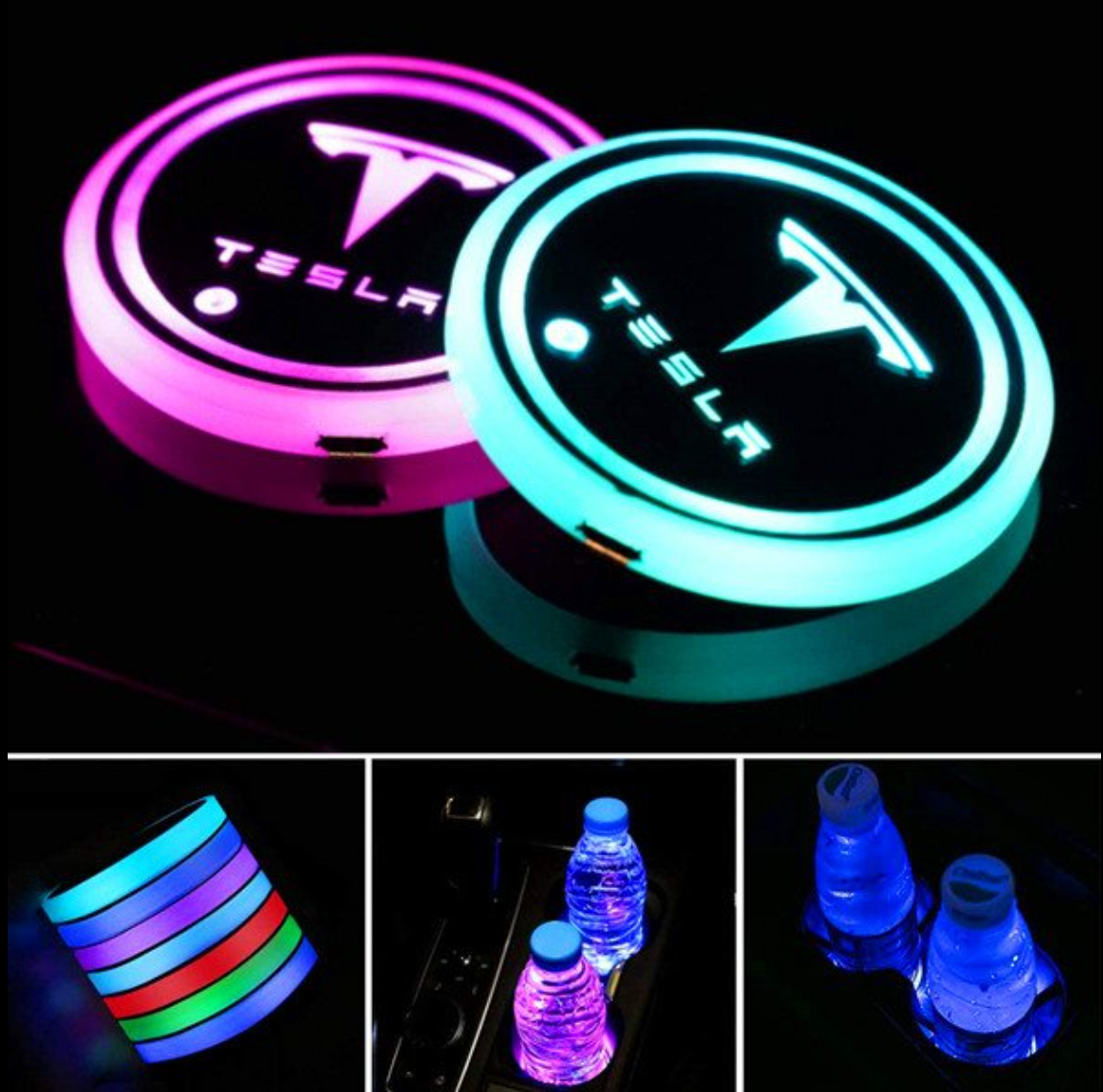 Přizpůsobené vnitřní LED náladové disky Multi-Color (2 ks)